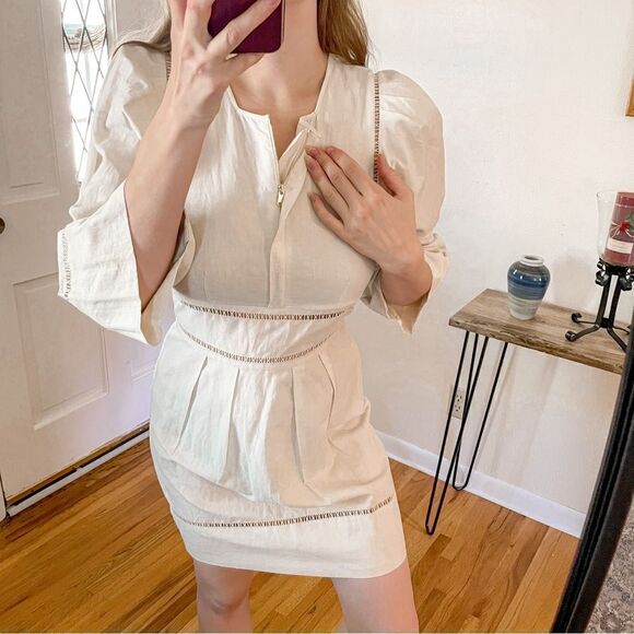 Isabel Marant Lightweight Mini Dress Linen Cotton - Picture 5 of 13